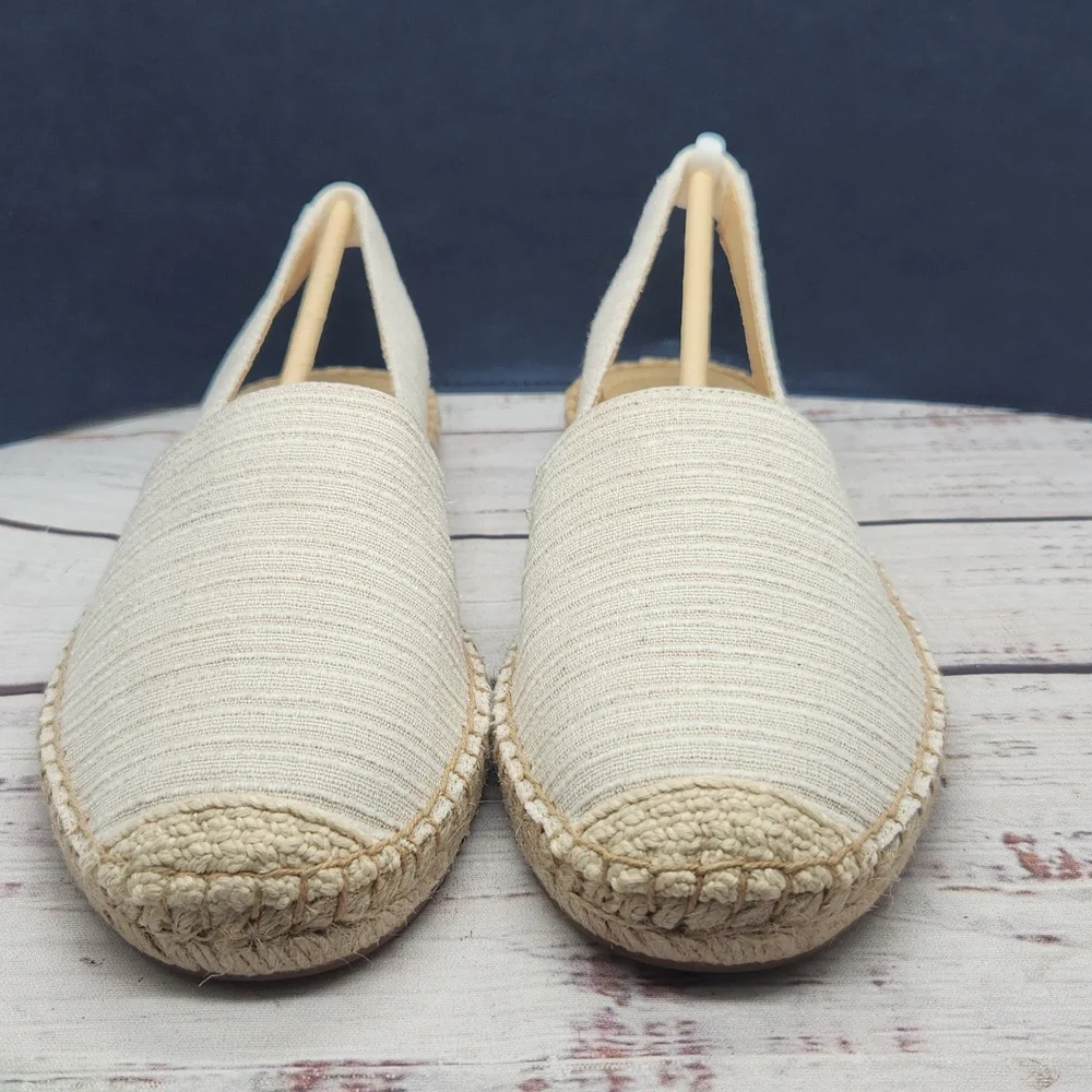 NEW Talbots‎ Izzy Linen Espadrille Flats Women's Size 7.5